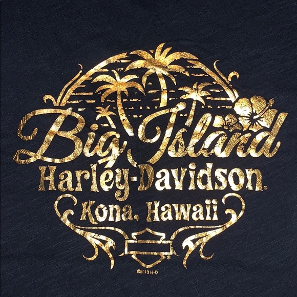 NWOT Big Island Harley-Davidson V-Neck - Picture 4 of 5